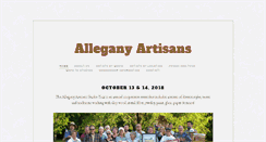 Desktop Screenshot of alleganyartisans.com