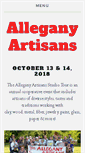 Mobile Screenshot of alleganyartisans.com