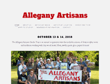 Tablet Screenshot of alleganyartisans.com